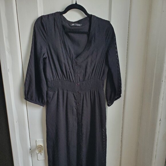 Zara black midi dress - Picture 1 of 5